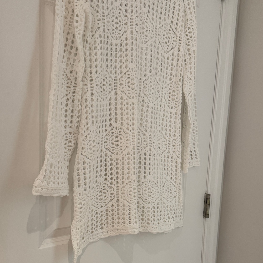 NWT La Blanca Waverly Crochet Swim Cover Up Tunic - Picture 13 of 15